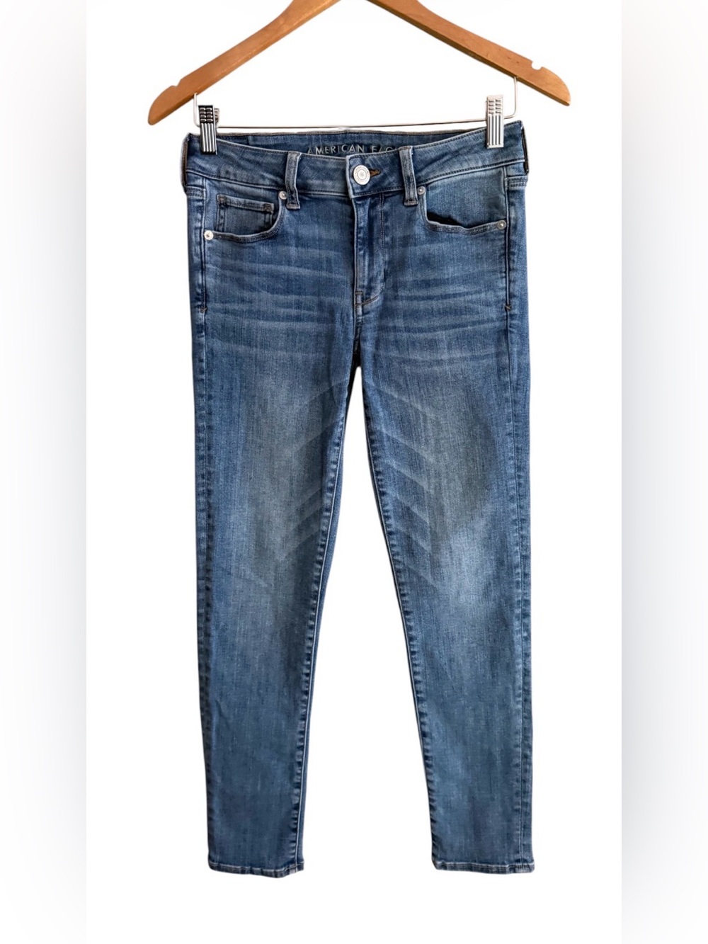 American Eagle Outfitters Light Blue Super Stretch Skinny Jeans